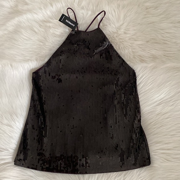😍EXPRESS HOLIDAY SEQUIN CAMI - XS! - Picture 2 of 9
